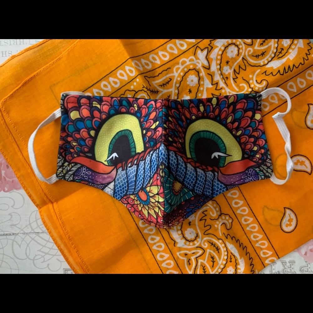 Cotton owl mask